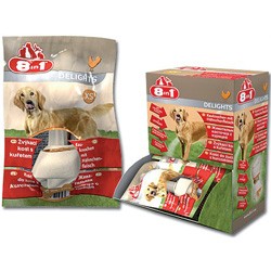 Delights Chicken XS. Косточки для собак с куриным мясом XS (7см), 30 шт. 8in1 (8в1)